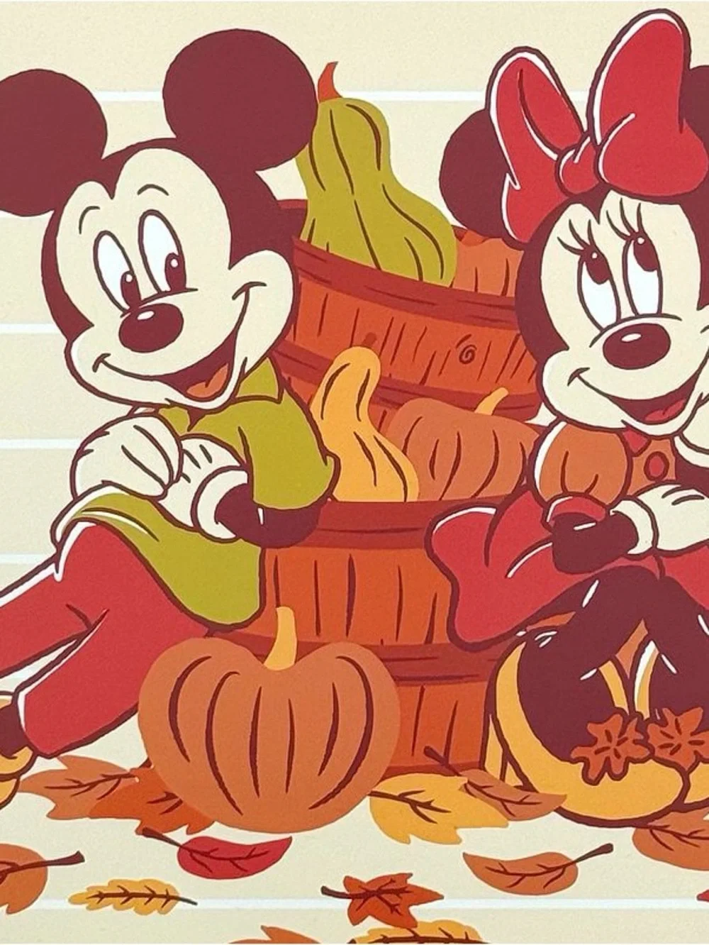 NWT Disney's Mickey and Minnie Rigid Placemats Celebrate Together™ Fall